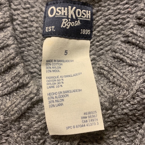 Oshkosh B’Gosh Vest, size 5T - Picture 3 of 4